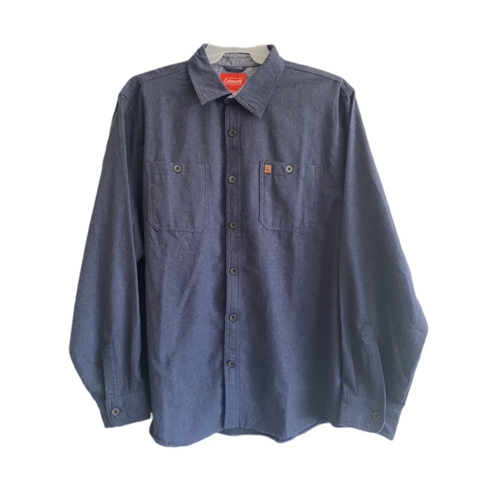 Coleman Blue Button-Up Men’s Flannel Shirt Size XXL